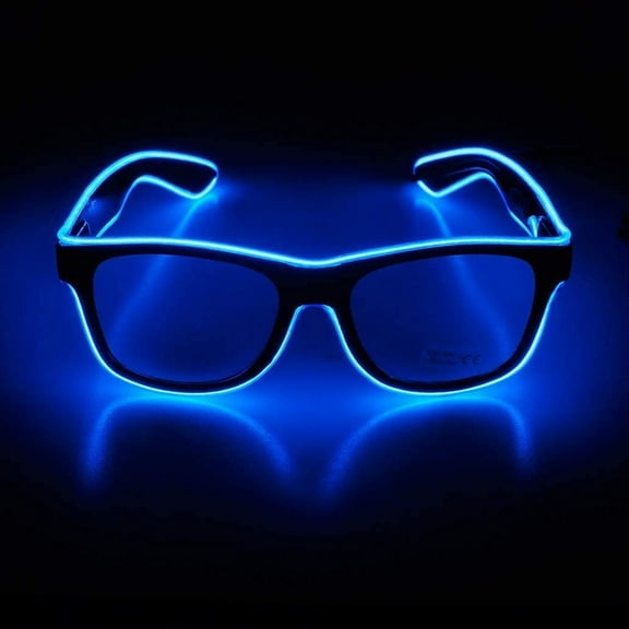 LINLIN LED Glasses, Light Up Rave Glasses LED Party Glasses Light Up Rave Glasses USB Rechargeable Light Up Glasses Party Favors Wireless LED Glasses for Halloween