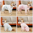 thumbnail image 5 of Pet Home Clothes Fashion Winter Dog Clothes Anti-hair Loss Medium/Large Dogs Four-legged Cotton Clothing Pajamas Surgical Gowns (Pink,3XL), 5 of 7