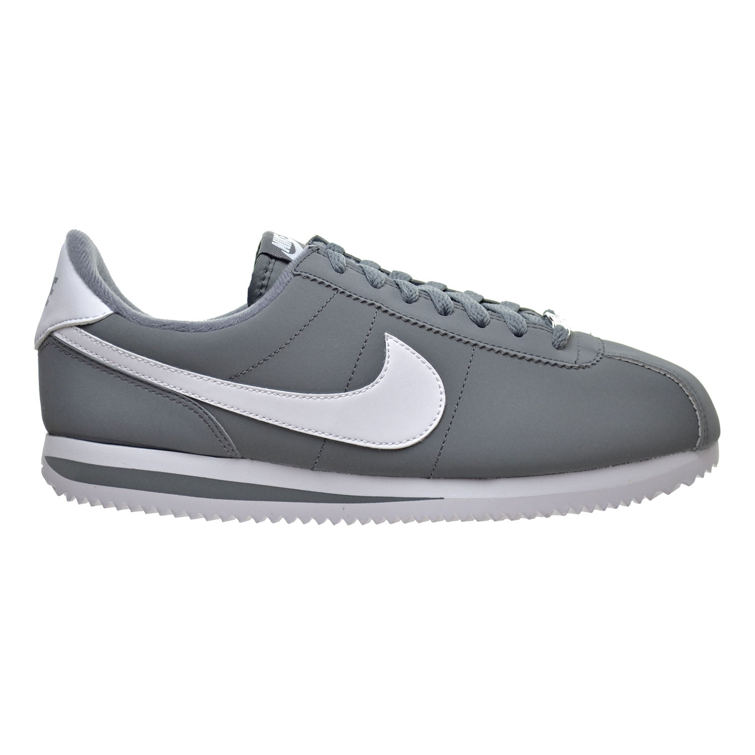 Nike Cortez Basic NBK Men's Shoes Grey/White/Metallic Silver 820644-011 ...