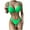 Green, variant on Abcnature Women's Bikini Swimsuits Sets, Thong Bikini Sets Solid Steel Bracket Solid Bikini Push-Up Padded Beachwear Set Swimwear Bikini Sets for Women Black S