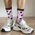 thumbnail image 6 of Vsdgher Pink Girl Halloween Crew Socks for Men & Women, Breathable Casual Athletic Ankle Socks, 6 of 6
