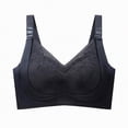 thumbnail image 2 of Kpoplk Jelly Bras for Women No Underwire Full Coverage Push Up Bra Wireless Seamless Bra Comfortable Tshirt Bralettes Size 40,Black, 2 of 4