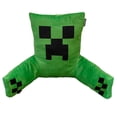 thumbnail image 6 of Minecraft: Relax Pillow - Creeper - Character Lounge Cushion, Armrests, Phone Pocket, Soft-Comfortable Game Theme Decor, 27.6 x 15.7 x 19.7", Licensed, 6 of 6
