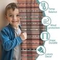 thumbnail image 3 of Blackout Kids Curtains,Boho Red Striped Ethnic Pattern Childrens Insulated Curtains Set Of 2,Bedroom Essentials,Toddler Room Decor 42x63in(106x160cm), 3 of 5