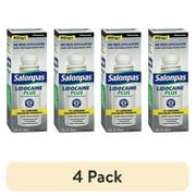 (4 pack) Salonpas lidocaine plus roll on pain relieving 4% lidocaine 3oz each