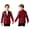 Burgundy, variant on Boys Shiny Sequins Suit Jacket Coat Blazer Formal Tuxedo for Wedding Pageant Birthday Party 6-16 Blue 16