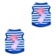 thumbnail image 3 of Billuyoard Ropa Camisa Chalecos de verano Beso Carta Traje Cuello Ropa Belleza Mascota Perro Teddy Chihuahua Cachorro azul S azul S 2Conjunto, 3 of 6