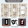 thumbnail image 5 of Switch Panel Switch Decoration 2.76x4.53x0.28 Inches Toggle Switch Switch Plate Wall Plates Living Room Kitchen Bedroom Study Switches Light Brown Bear, 5 of 8