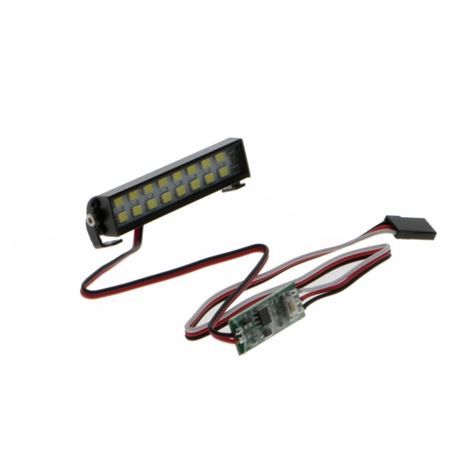 Coche RC, doble fila, barra de luz de techo de alto brillo, modelo de vehículo, lámpara de 16 LED, accesorio de iluminación de pieza de actualización automotriz de 5-8,4 V Inevent FN000787-00