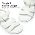 thumbnail image 3 of DREAM PAIRS Girls Sandals Open Toe Princess Flat Sandals Strappy Summer Shoes Toddler/Little Kid, 3 of 6