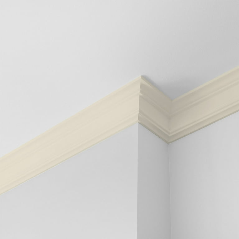 White online ceiling off white trim