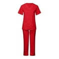thumbnail image 3 of Ensemble de 2 Pcs Uniforme Médical d'Hôpital Unisexe Haut Pantalon Infirmière Dentiste, 3 of 5