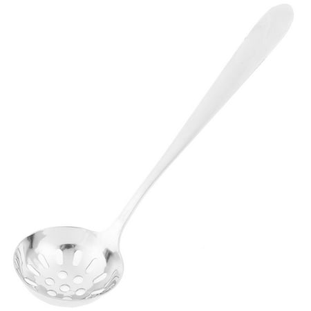 - Home Kitchen Stainless Steel Soup Perforated Straining Ladle 6cm Dia