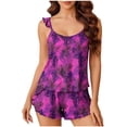 thumbnail image 2 of Uootdi Summer Sets for Women Jungle Pattern Sleeveless Cami Blouse Drawstring Waist Casual Shorts Travel Loungewear Sets, 2 of 6