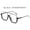 Black Frame Transparent Sheet, variant on No-makeup look double-bridge large-frame anti-blue light retro glasses, trendy lower-frame square sunglasses for women, popular street style sunglasses, fashionable and versatile