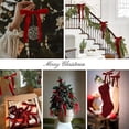 thumbnail image 5 of 12pcs Mini Velvet Bows Velvet Christmas Tree Bows Rustic Crafts Gift Ribbon Bows for Xmas Trees Wreaths Gifts Wedding Indoor Outdoor Decorations, 5 of 7