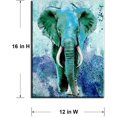 thumbnail image 2 of Wall Decor for Bedroom of Waterproof Elephant Decor,Wall Decor for Living Room with Turquoise Decor Paintings,Bathroom Wall Art by Original Inspirational Teal Decor,Wood Inside Framed (12x16), 2 of 6