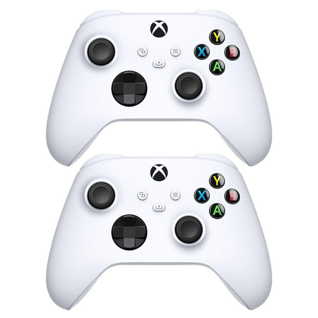 Microsoft QAS-00007 Robot Contrôleur Sans Fil Blanc, Lot de 2