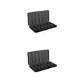 thumbnail image 4 of Injueey Paquete de tarjetas de juego de caja de almacenamiento de caja de tarjeta de 24 ranuras Concha negra 2Conjunto, 4 of 6