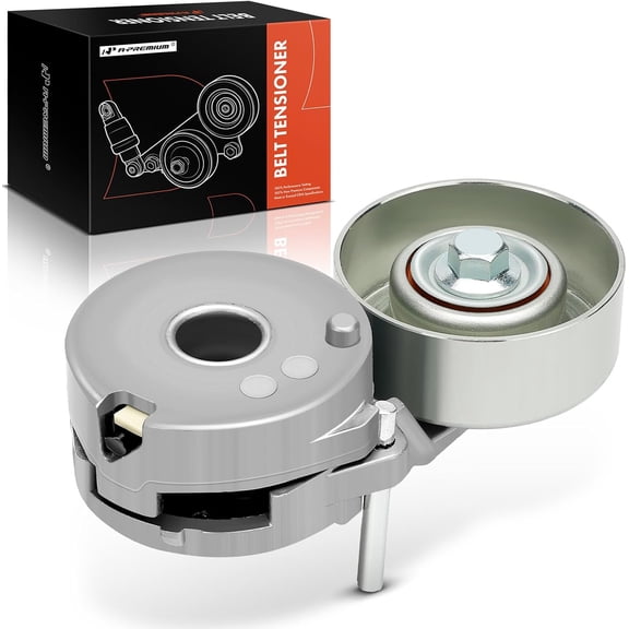 A-Premium Belt Tensioner Assembly with Pulley Compatible with Nissan Sentra 2007-2012 2.0L, Versa 2007-2012 1.8L, NV200 2013-2019 2.0L, Cube 2009-2014 1.8L, Tiida 2007-2016 1.8L, Tiida 2013-2015 1.6L