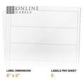 thumbnail image 2 of Water Bottle Labels - 8 x 2 - Inkjet/Laser Printer - 100 Sheet Pack - Online Labels (Color: Waterproof Laser), 2 of 8