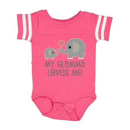 

Inktastic My Glamma Loves Me Grandchild Gift Baby Boy or Baby Girl Bodysuit
