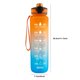 thumbnail image 3 of Eigraketly Botella de agua de plástico portátil con pajita de silicona para hacer ejercicio, correr, deportes, hacer tiempo, taza de bebida, adultos, Ropa Deportiva, Zapatos naranja azul Eigraketly OD020208-02, 3 of 6