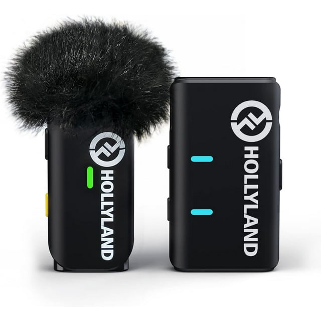 Hollyland Lark M1 Système de Microphone Lavalier Sans Fil (1TX+1RX, Étui Sans Chargement) Compatible avec Caméra Android iPhone, Micro à Revers à Réduction de Bruit 656 Pieds 8h