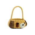 thumbnail image 5 of Hand Woven Dog Rattan Wedding Flower Girl Basket Decorative Home Decor Bin Organizer Storage Cute Handmade Handcrafted Easter Decoration Wicker Puppy, 5 of 9