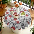 thumbnail image 4 of Round Tablecloth Spring Summer flower 60 x 60 Inch Table Cover Round for Party Dinner Picnic, 4 of 5