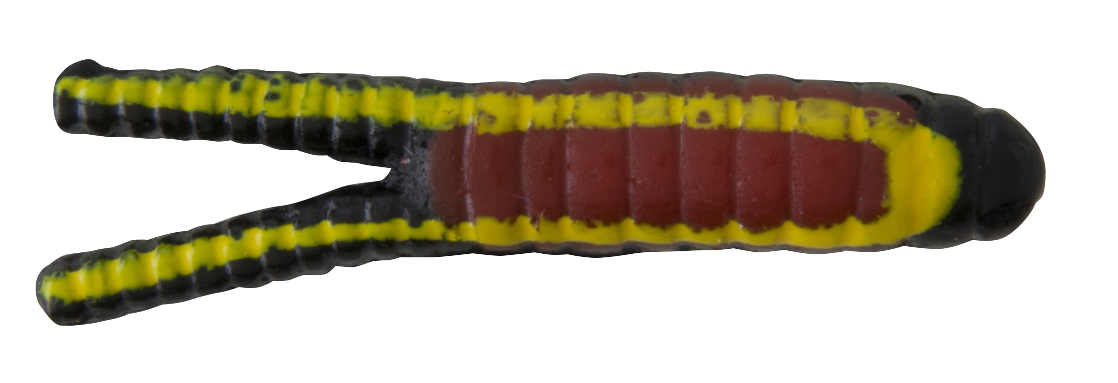 (2 pack) Johnson Original Beetle Spin Fishing Lure, Black Yellow Stripe/Red Belly, 1.1 in
