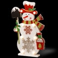 thumbnail image 3 of Pre-Lit 17" Wooden Snowman, 3 of 3