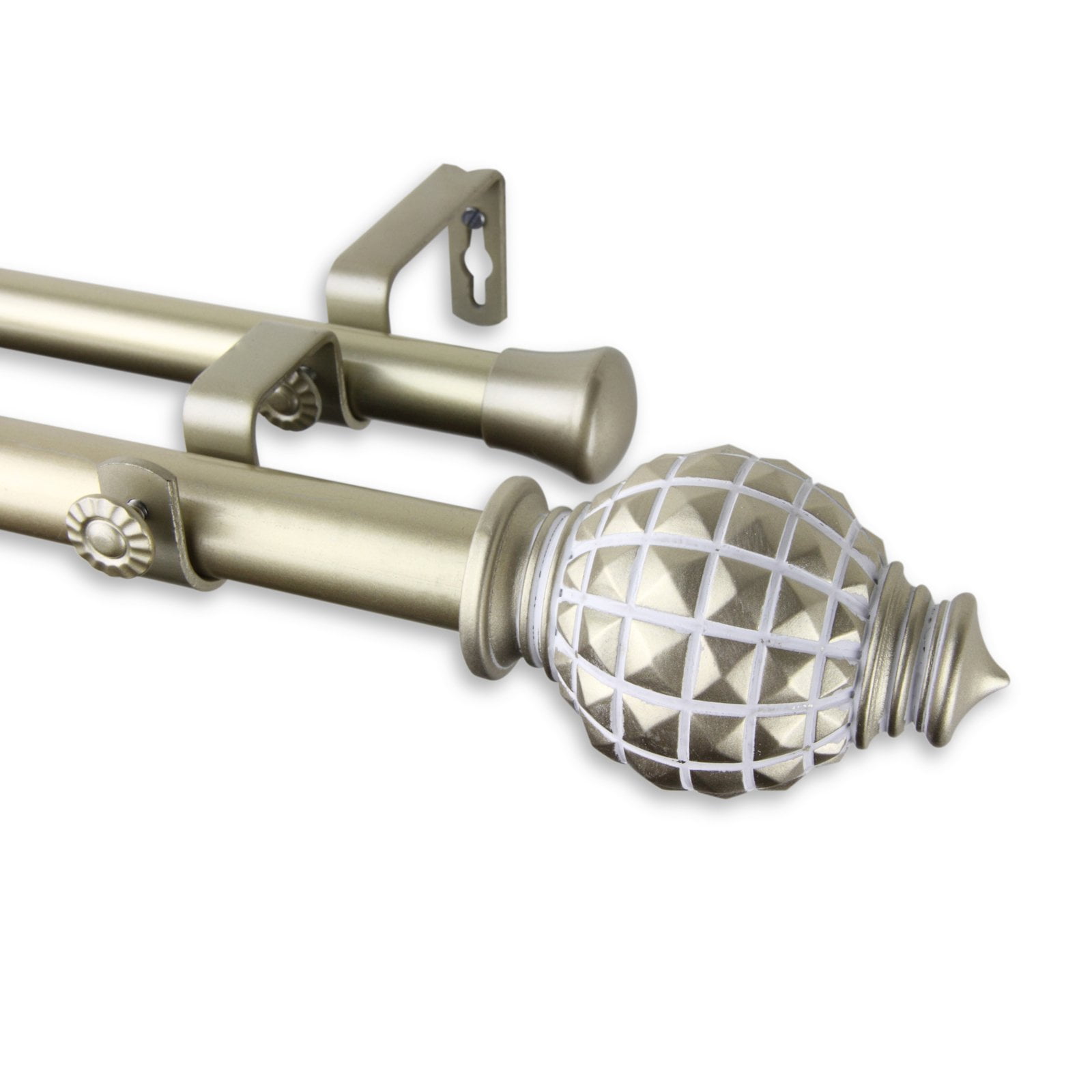 Rod Desyne Opal Double Curtain Rod Walmart Com Walmart Com