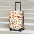 thumbnail image 2 of Lsque Retro Autum Mushrooms Printed Luggage Cover, Travel Luggage Protector,Scratch and Dirt Resistant, Fits 18-32 Inch Luggage - Large, 2 of 9