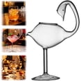 thumbnail image 2 of Novelty High Borosilicate Glass Cups, Bird Swan Heart Thumb Shaped Drinking Glasses For Bar Home Decor, Artistic Cocktail Glassware For Party, Pattern D, 2 of 5