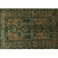 thumbnail image 1 of Ahgly Company Indoor Rectangle Persian Turquoise Blue Traditional Area Rugs, 8' x 10', 1 of 4