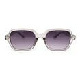 thumbnail image 2 of Hipster Narrow Rounded Rectangle Vintage Style Plastic Sunglasses Slate - Smoke, 2 of 4