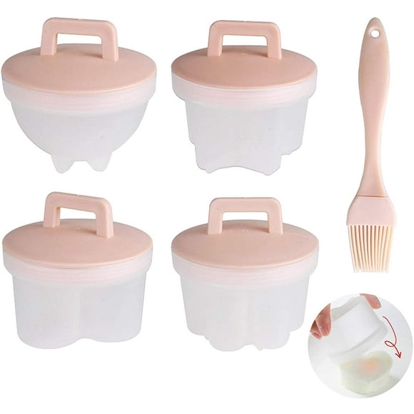 Steamed Egg Tool, 4 Eggs Egg Shaper For Boiled Eggs Steamed Egg Cup Cake Mold Boiled Egg Mold Breakfast Cup Ice Mold Egg Steamer Omelette For For Kitchen Dining Room Making