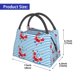 thumbnail image 2 of Fotbe Red Funny Crab on Blue Stripe Bolsa Térmica Portátil con Estampado, Bolsa de Entrega de Alimentos Aislada, Bolsa Reutilizable de Gran Capacidad para Comidas y Supermercado, 2 of 6