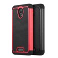 thumbnail image 2 of Alcatel Onetouch Fierce 4(Metropcs) Grippy Hybrid Case Black TPU Black Pc, 2 of 4