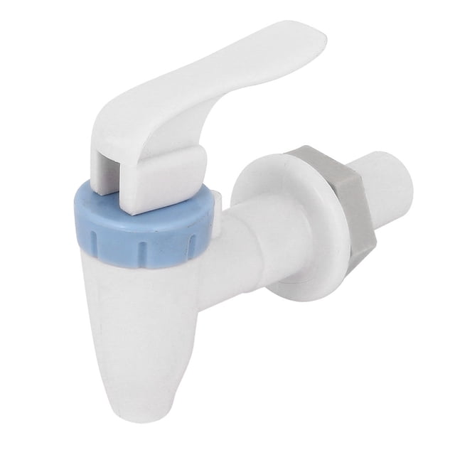 Unique Bargains Kitchen White Blue Plastic Push Type Repair Part Water Dispenser Tap Faucet