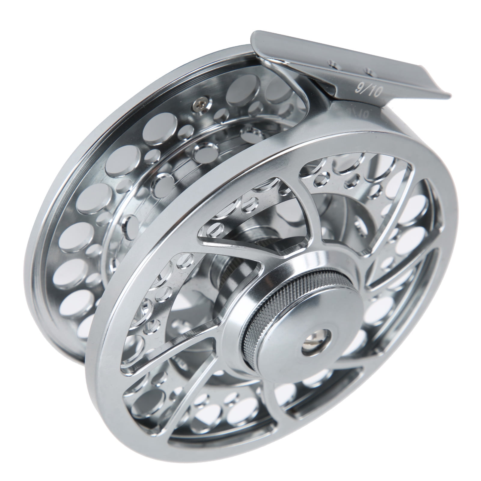 Sarapandan 9/10 Fishing Fly Reel 3 Ball Bearing 1:1 Gear Ratio CNC Aluminum Alloy Fishing Reel