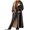 Black, variant on Women Winter Fashion Long Cardigan Black Warm Coat Long Sleeve Windbreaker