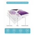 thumbnail image 5 of Purple Geometric Queen Size Down Alternative Comforter, Lightweight Comforter Quilt Bedding Set with Pillow Shams Gold White Hexagon Modern All Seasons Bed Comforter Duvet Insert 90"x96", 5 of 7
