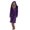 Purple, variant on Dyfzdhu Women Pajama Sets Winter Plush Lengthened Shawl Bathrobe Home Clothes Long Sleeved Robe Coat