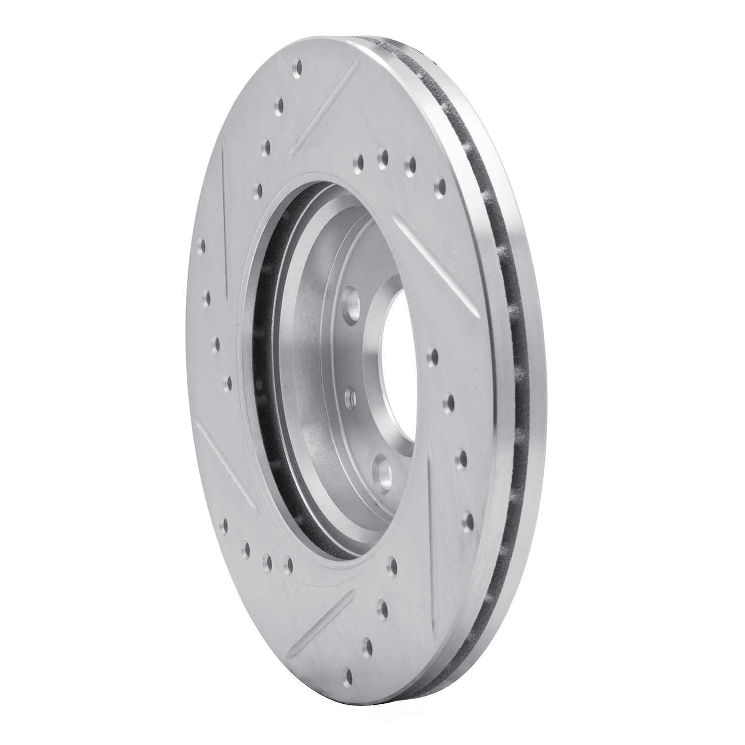 Dynamic Friction Company 631-03042R DFC Brake Rotor - Drilled And Slotted - Silver