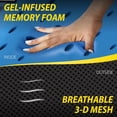 thumbnail image 5 of Goodyear Lumbar Support Pillow, Air-flow Gel Memory Foam Back Support for Car Office Home, 14" Length, 5 of 6