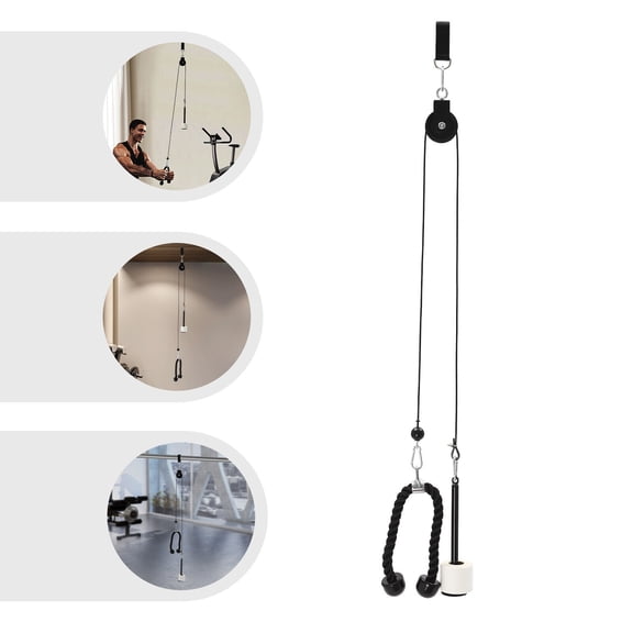 Cable Pulley System, 220.46lbs Load Capacity, Weight Pulley Tool Training Equipment for Home