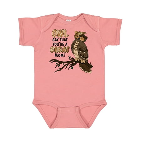 

Inktastic Owl Say That You re A Great Mom-Cute Owl Family Gift Baby Boy or Baby Girl Bodysuit