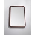 thumbnail image 3 of Bathroom Mirror Vela 24" Dark Walnut Modern Style, 3 of 4